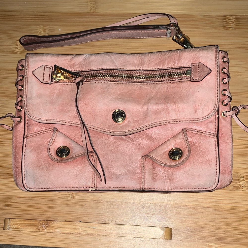 DKNY Pink Leather Women's wristlet